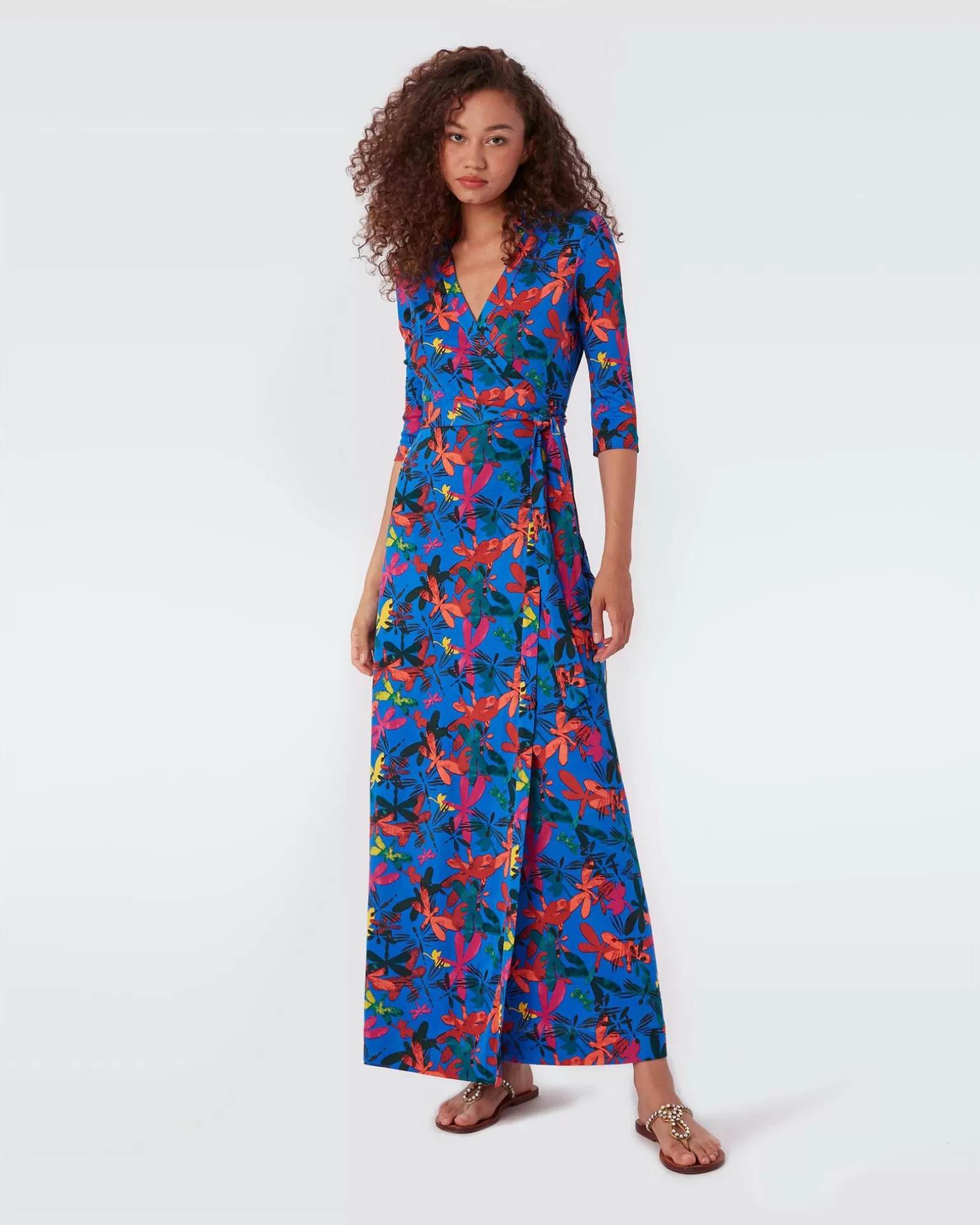 Abigail Silk Jersey Maxi Wrap Dress^Diane von Furstenberg Clearance