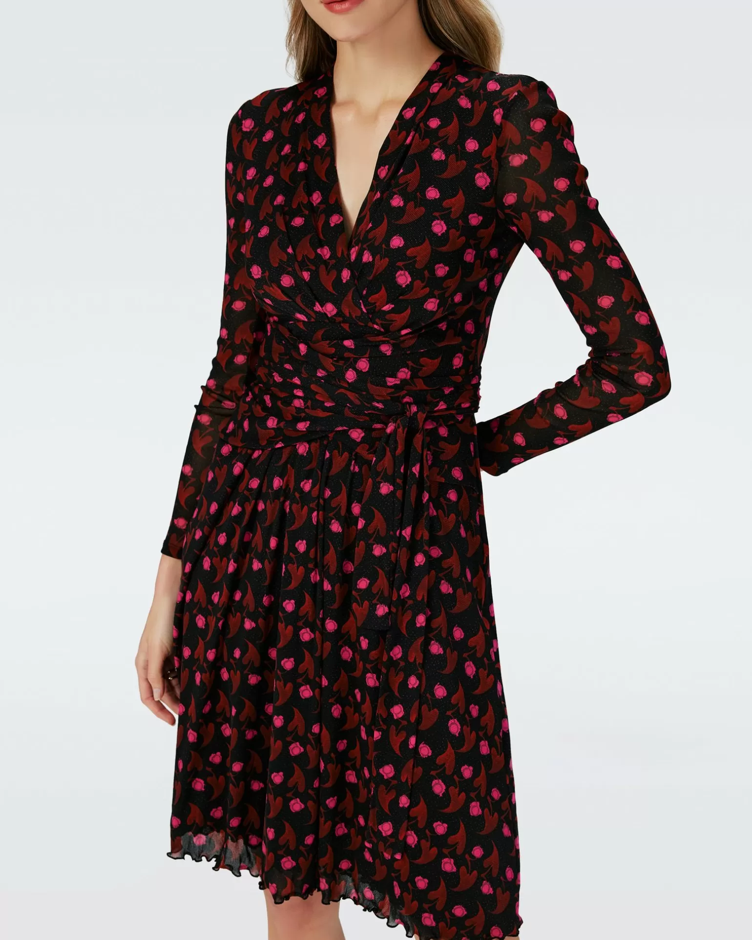Dvf Brenda Dress In Heart Leaves Blk^Diane von Furstenberg Discount