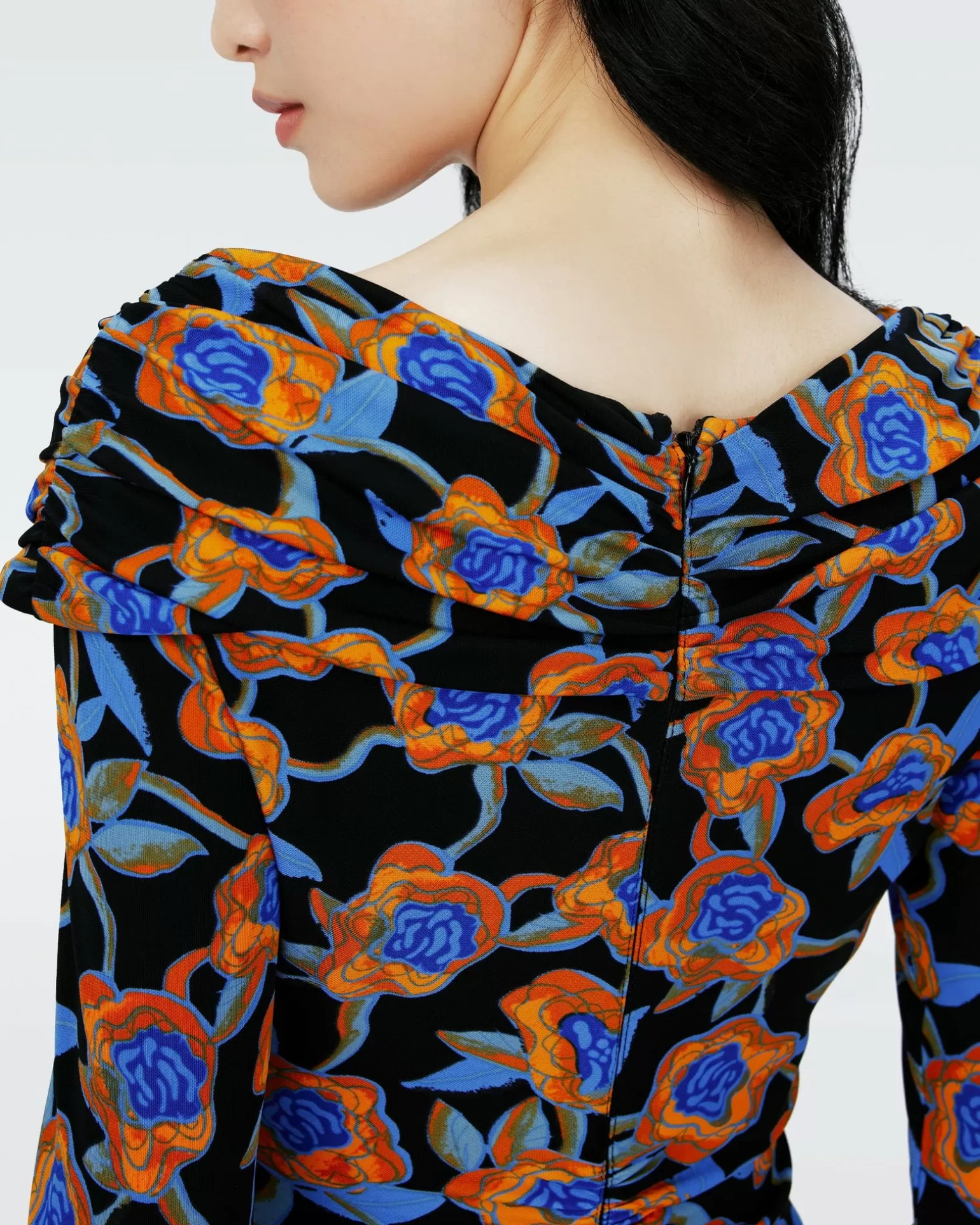 Dvf Jim Dress In Oracle Rose Sm Blk Coffee^Diane von Furstenberg Best Sale