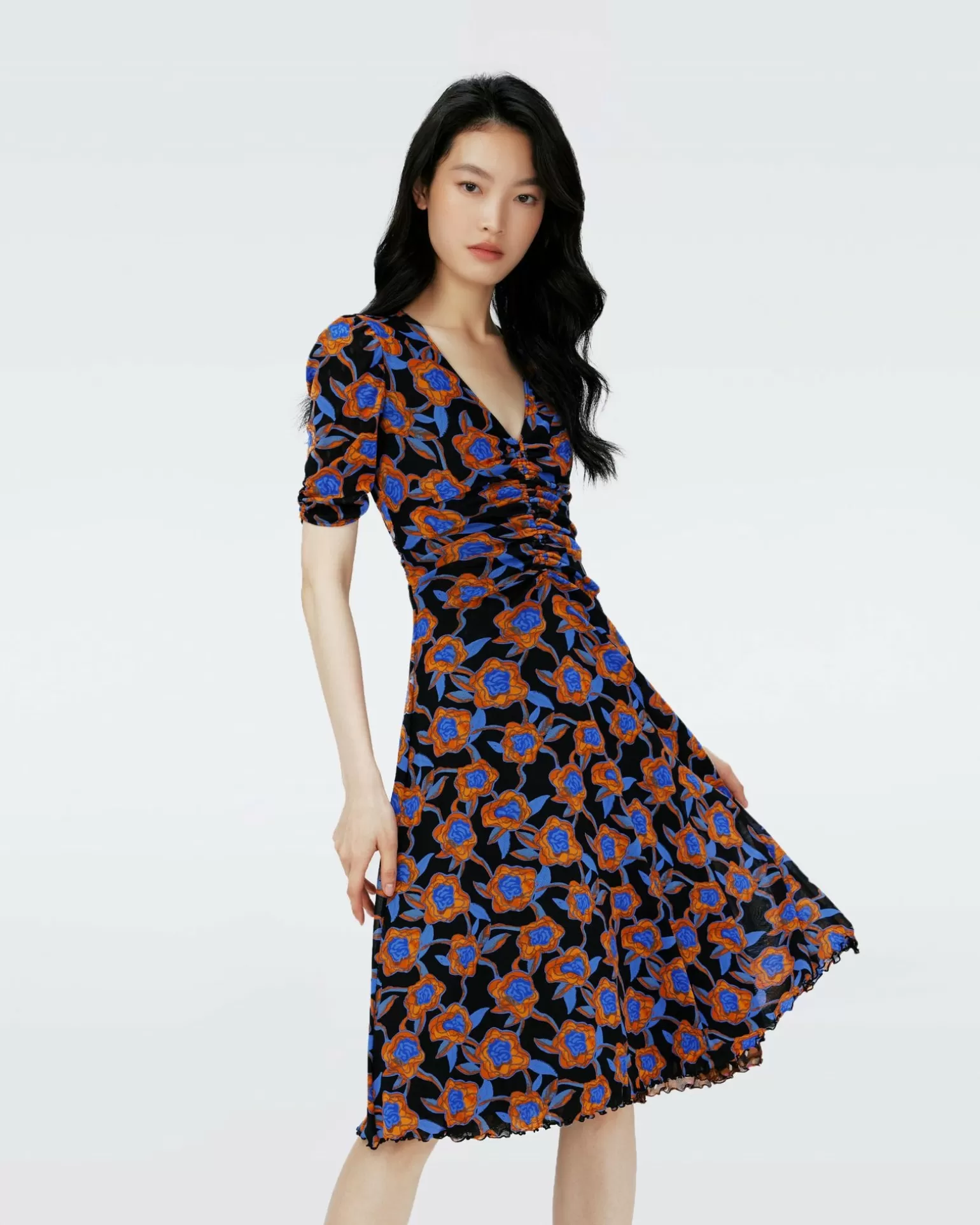 Dvf Koren Reversible Dress In Oracle R/Tarot Maze Blk Coffee^Diane von Furstenberg Discount