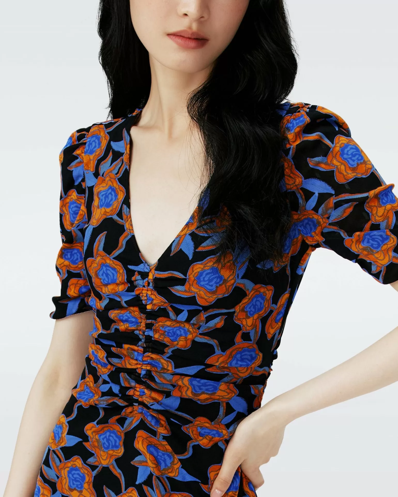 Dvf Koren Reversible Dress In Oracle R/Tarot Maze Blk Coffee^Diane von Furstenberg Discount
