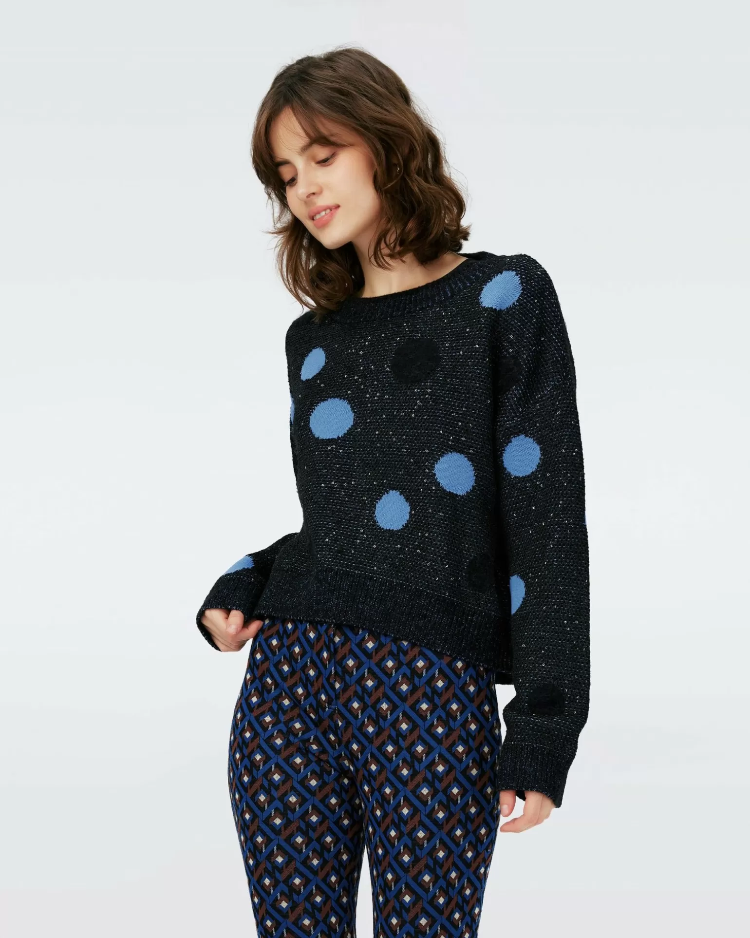 Dvf Phillipa Top In Dots Blue^Diane von Furstenberg Best