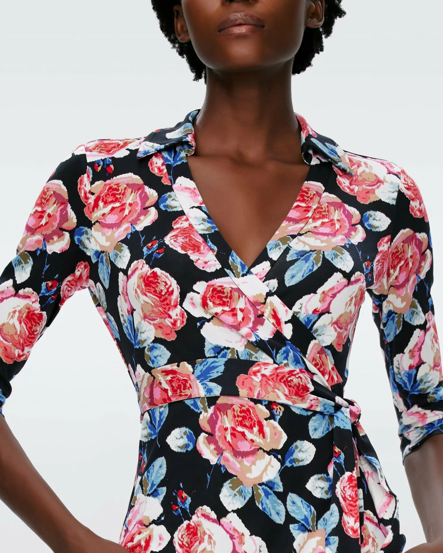 Abigail Silk Jersey Maxi Wrap Dress