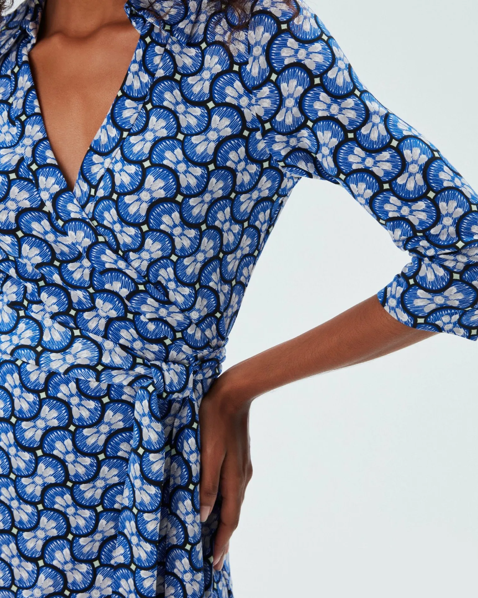 Abigail Silk Jersey Maxi Wrap Dress