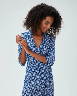 Abigail Silk Jersey Maxi Wrap Dress