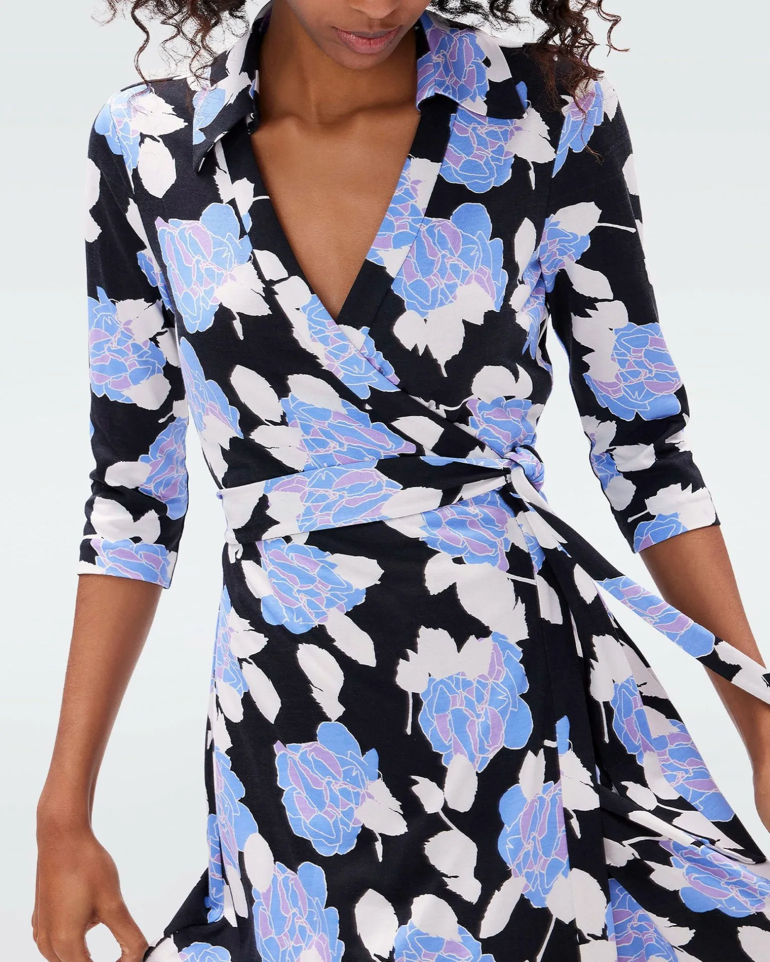 Abigail Silk Jersey Maxi Wrap Dress