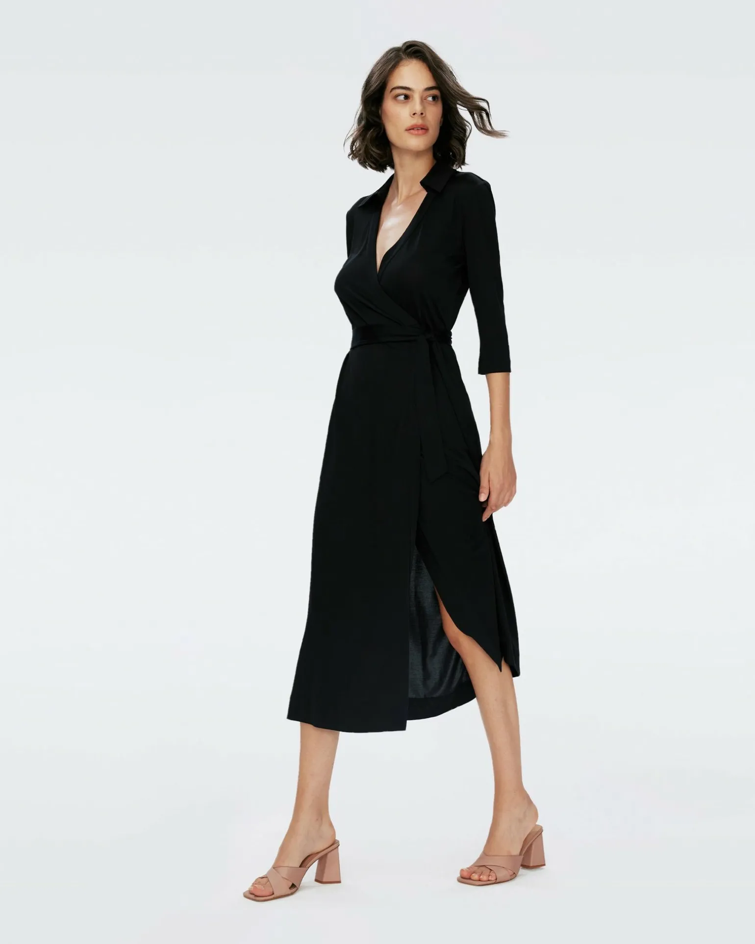 Abigail Silk Jersey Maxi Wrap Dress