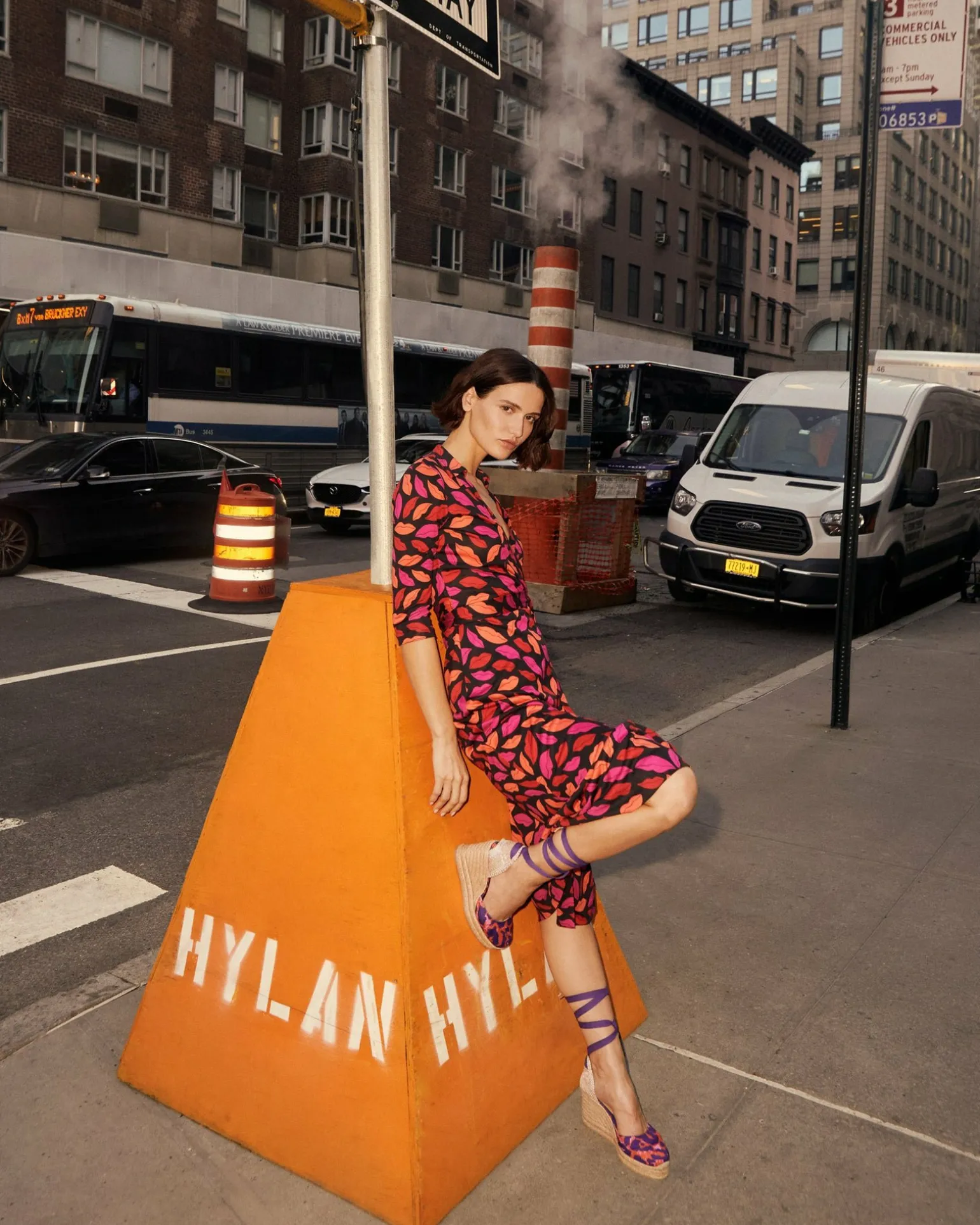 Abigail Silk Jersey Midi Wrap Dress