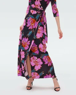 Abigail Silk Jersey Wrap Dress