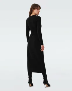 Astrid Wool-Cashmere Wrap Dress