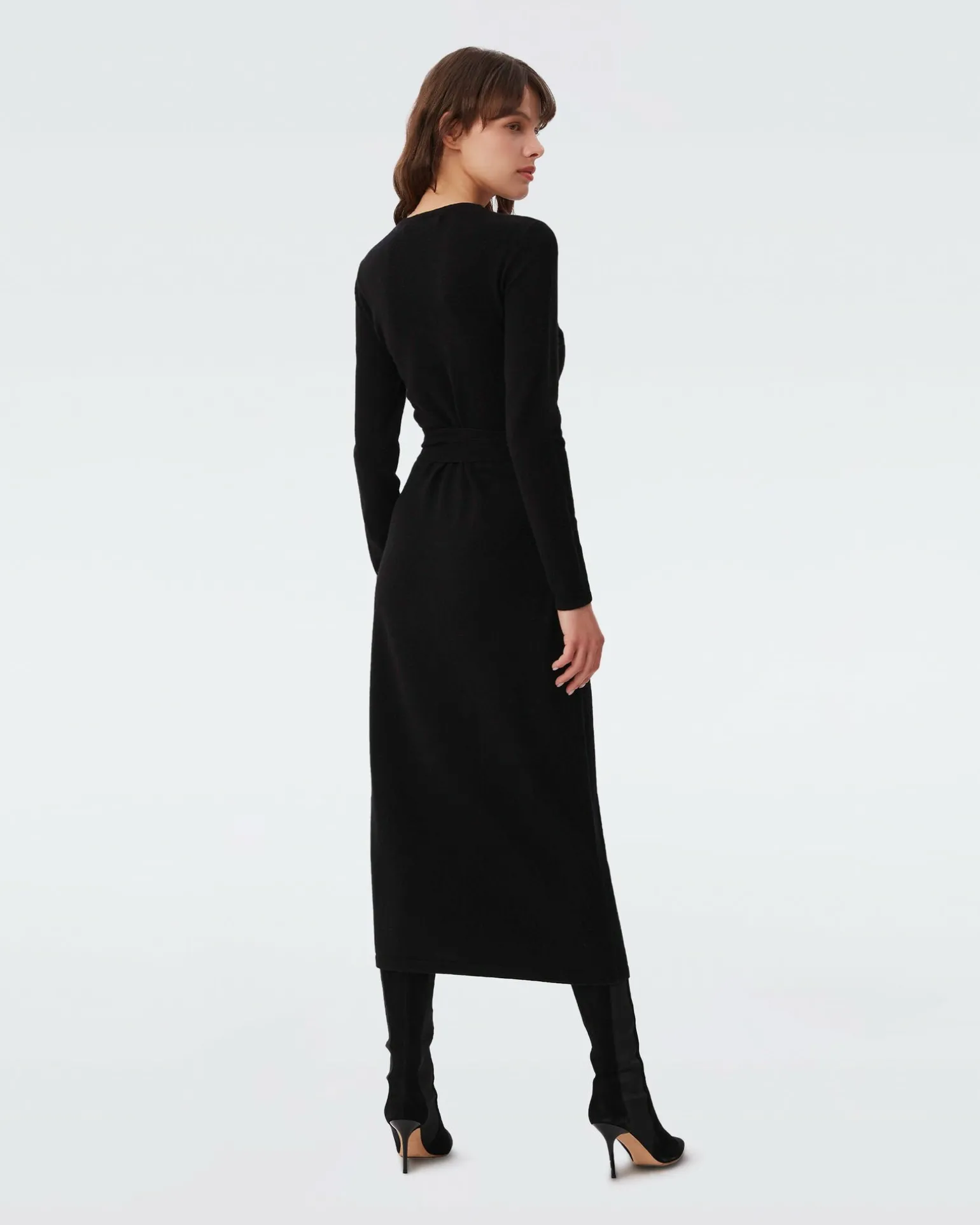 Astrid Wool-Cashmere Wrap Dress