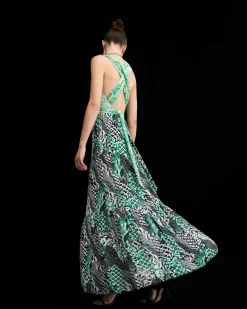 Drew Reversible Mesh Wrap Dress