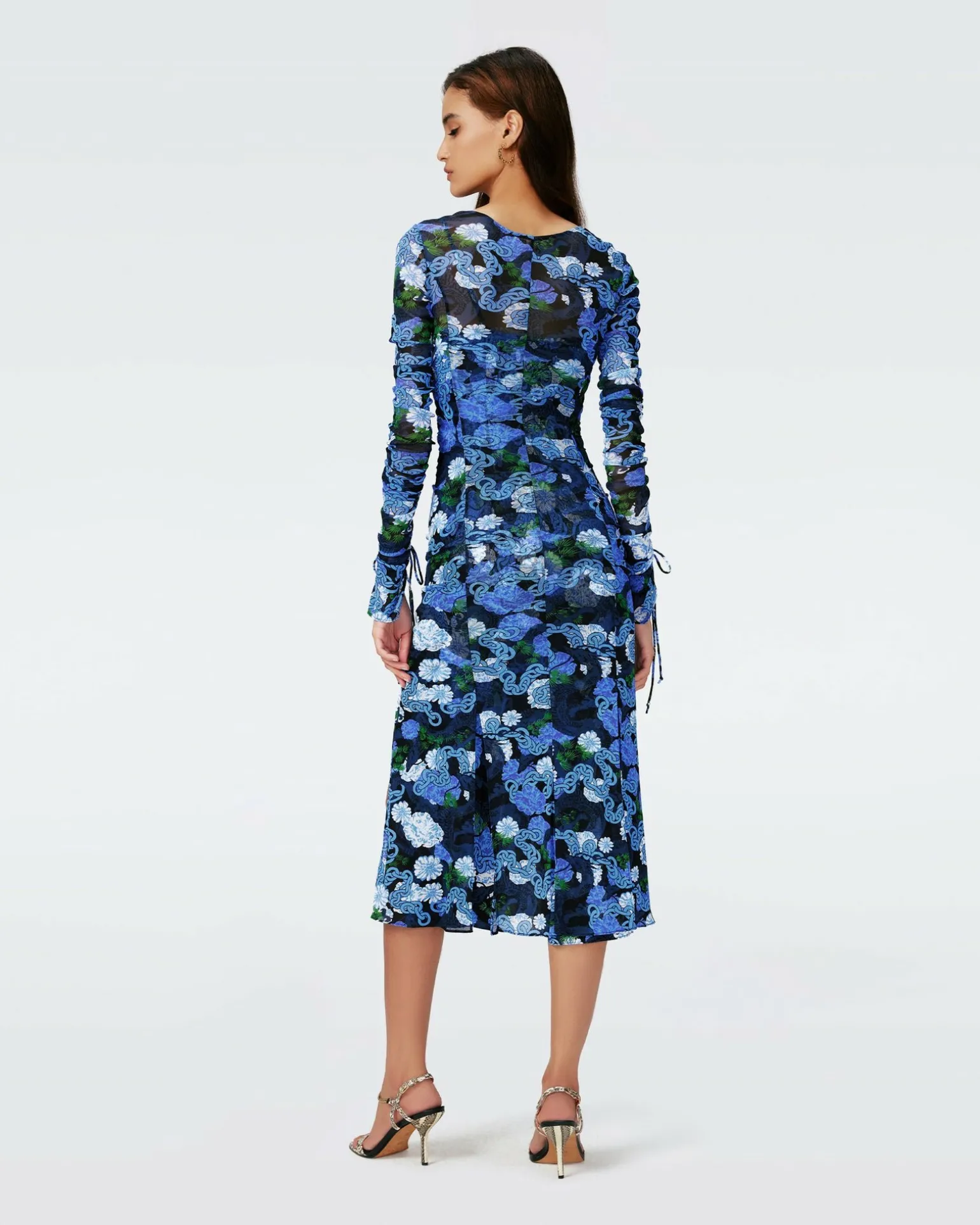 Dvf Corinne Dress In Dragon Dance