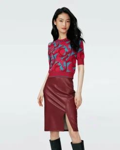 Dvf Hudson Sweater In Dragon Jade