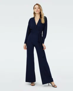 Dvf Marilou Jumpsuit In Midnight