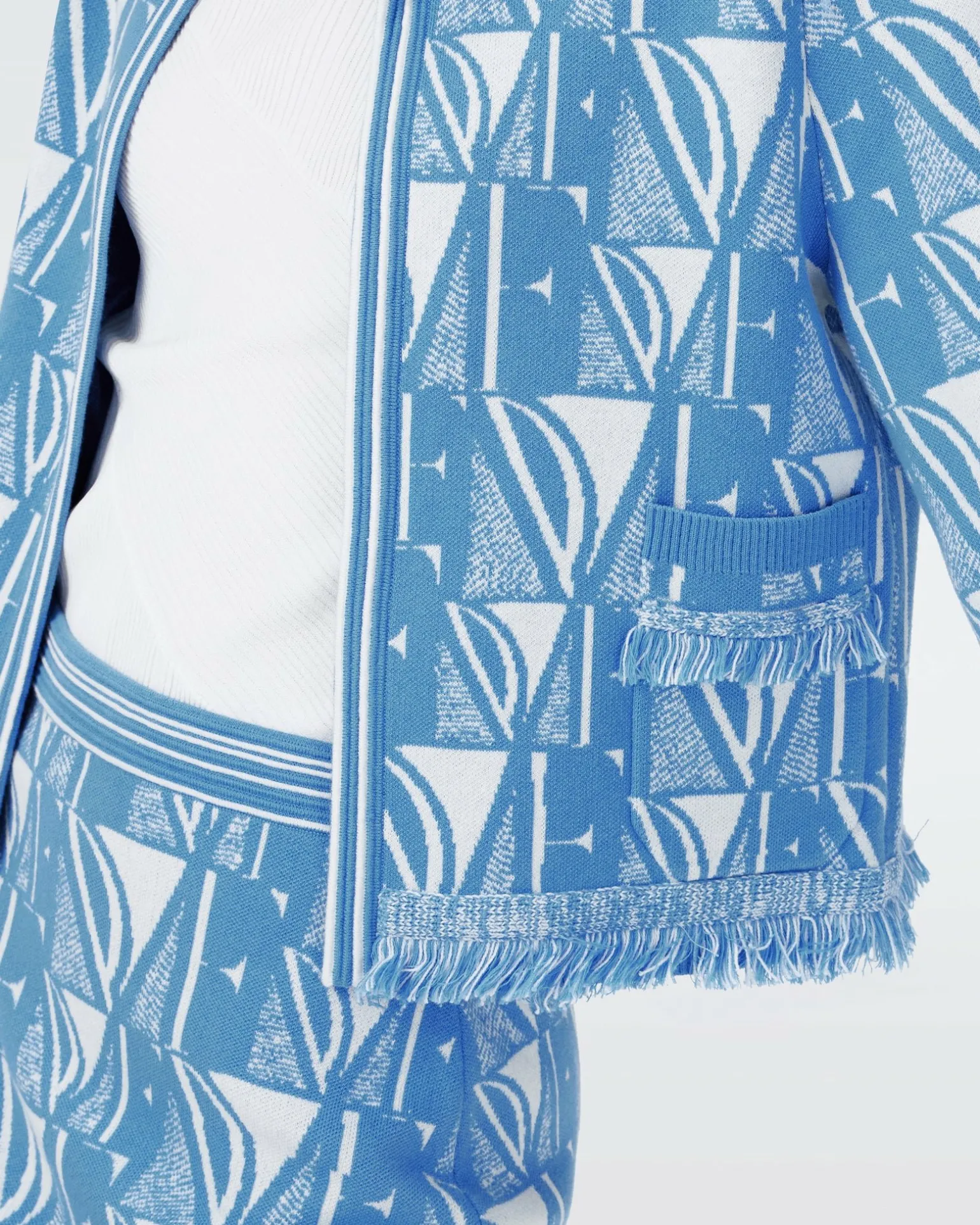 Dvf Morgaine Cardigan In Dvf Logo Blue