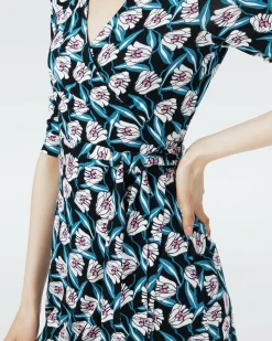 Dvf New Julian Two Dress In Fortune Vine Ivory