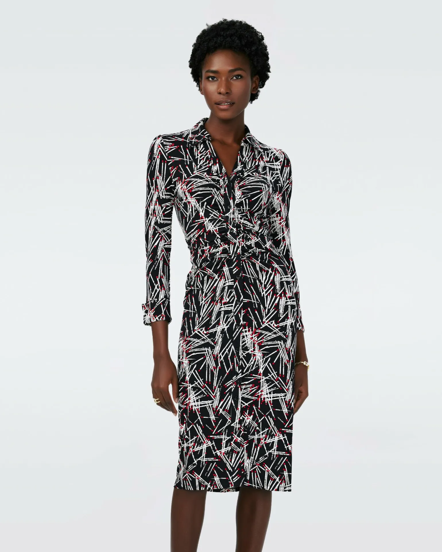 Dvf Sheska Midi Dress In Matches