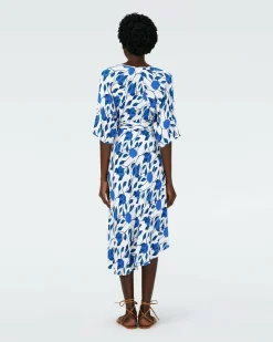 Eloise Faux Wrap Midi Dress