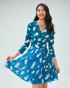 Irina Silk Jersey Wrap Dress