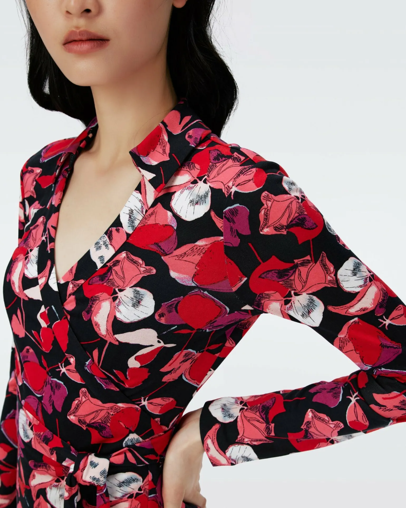 Jeanne Silk Jersey Wrap Dress