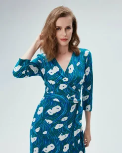 Julian Silk Jersey Wrap Dress