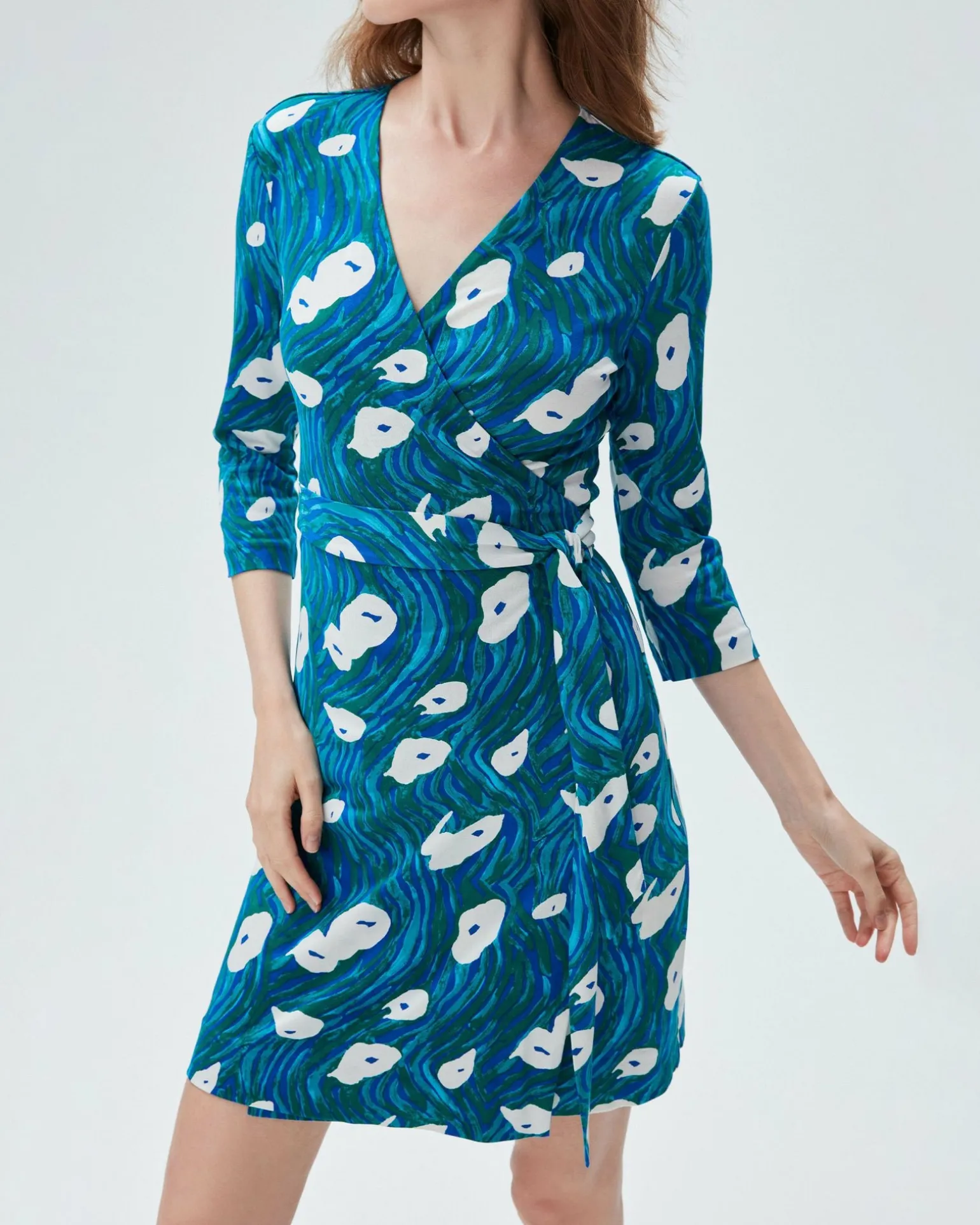 Julian Silk Jersey Wrap Dress