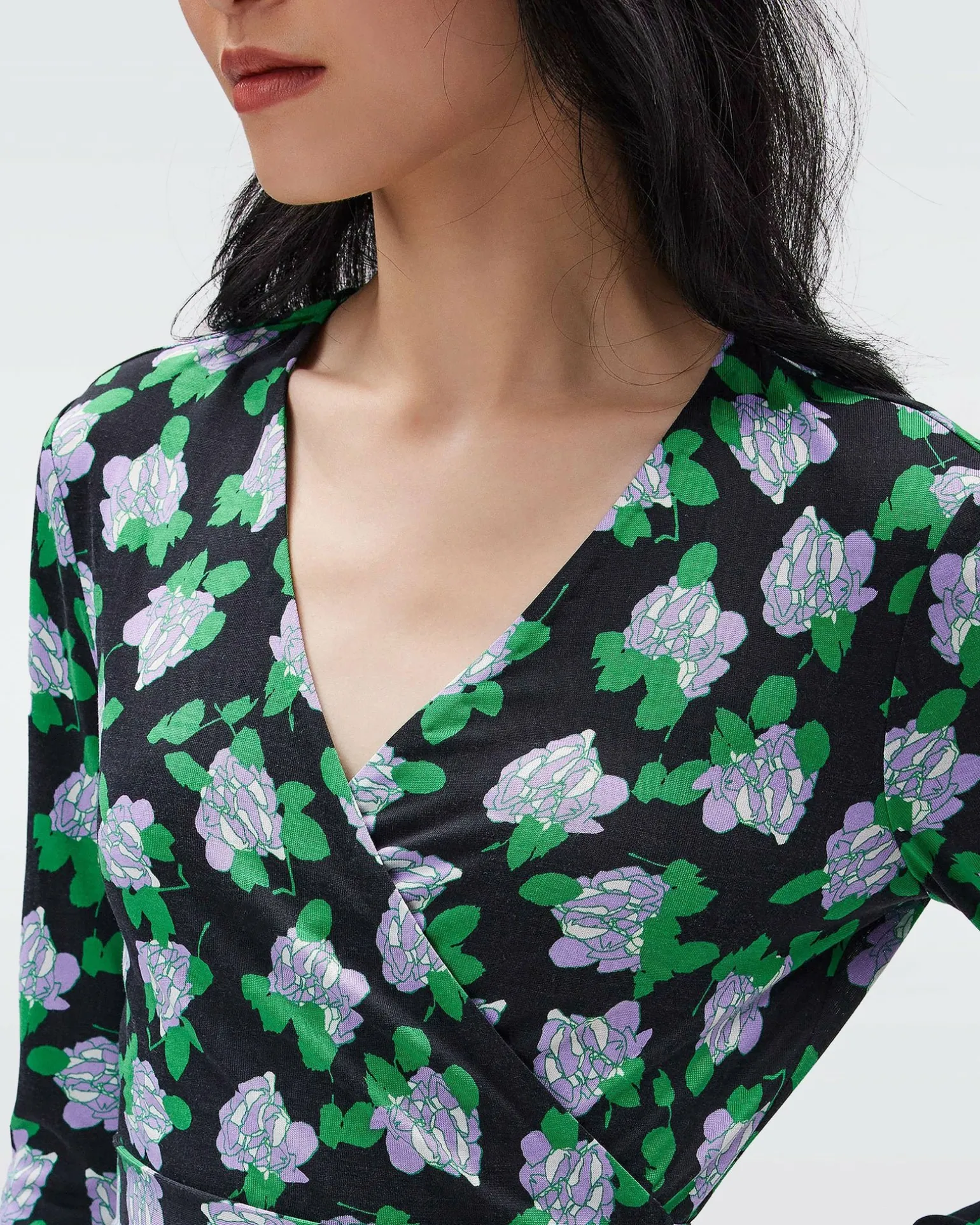 Julian Silk Jersey Wrap Dress