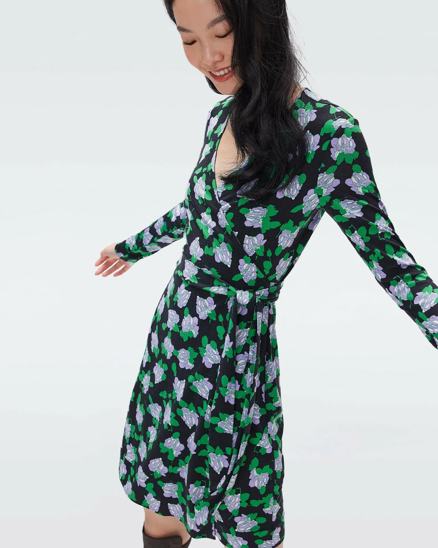 Julian Silk Jersey Wrap Dress