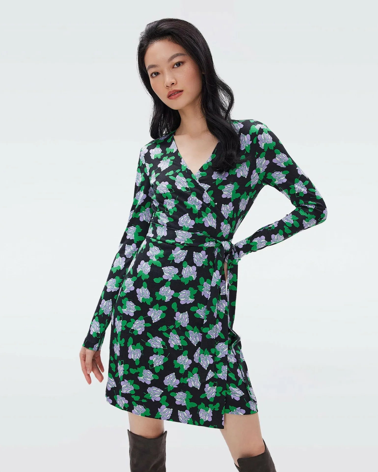 Julian Silk Jersey Wrap Dress