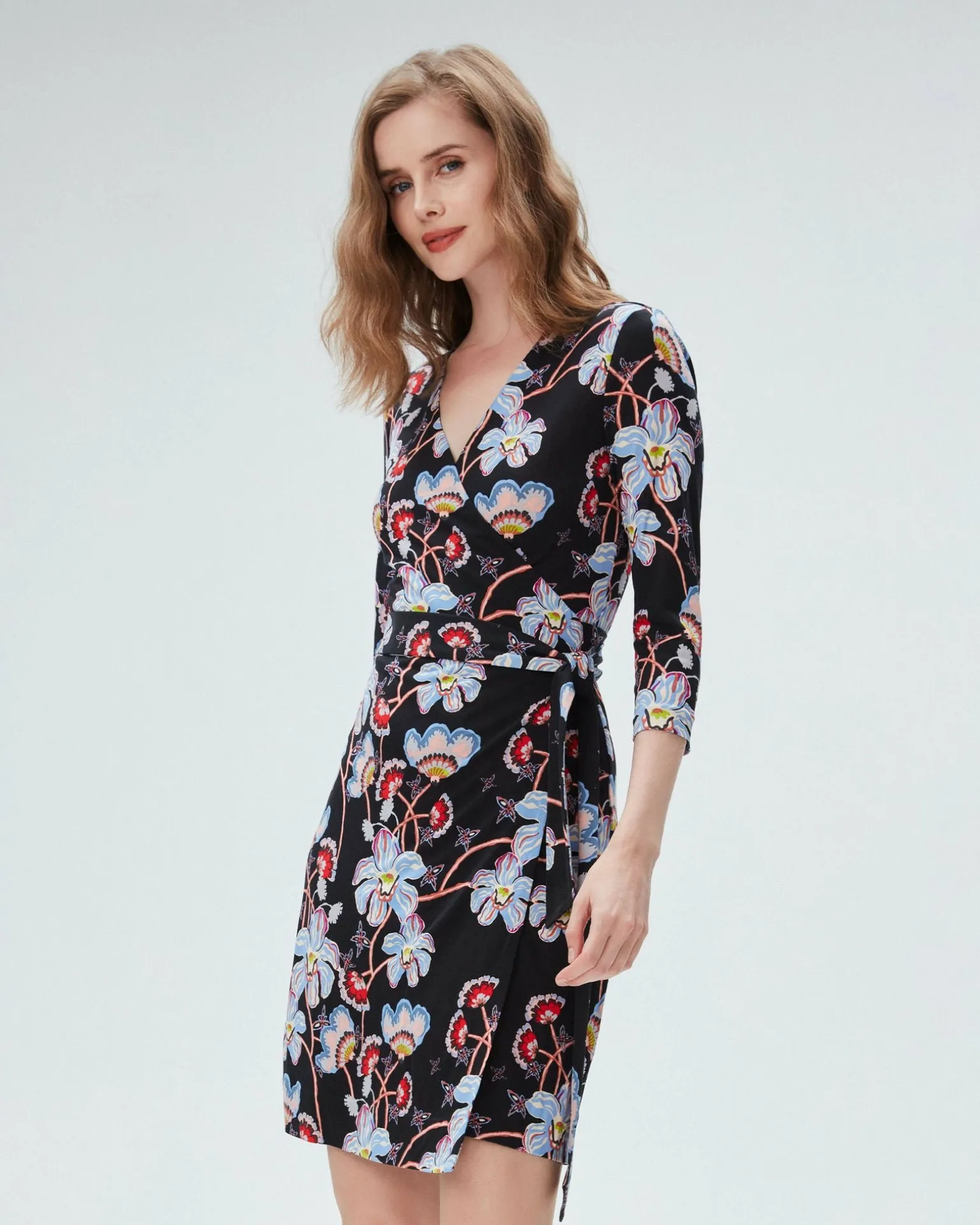 Julian Silk Jersey Wrap Dress
