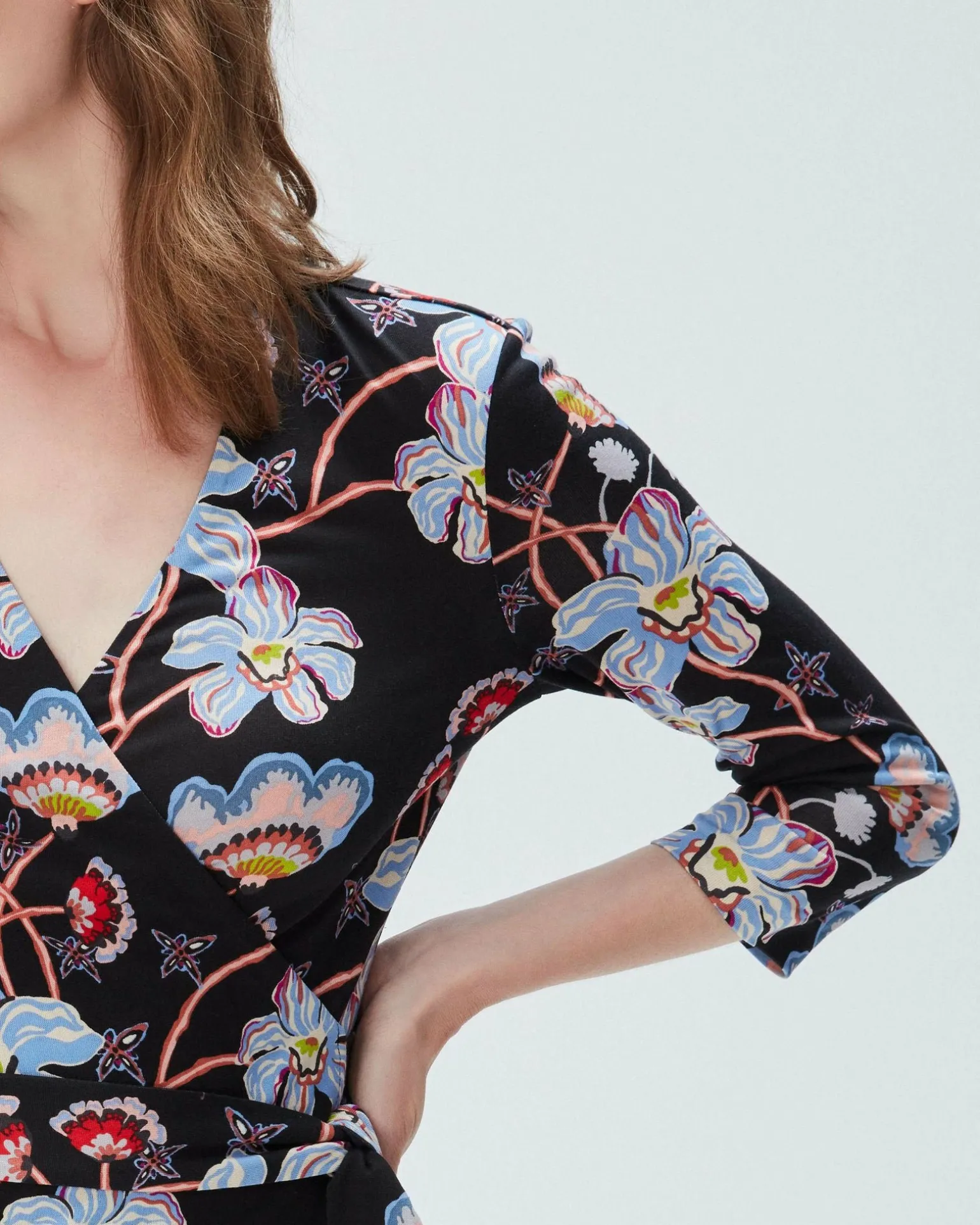 Julian Silk Jersey Wrap Dress