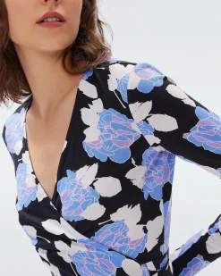 Julian Silk Jersey Wrap Dress