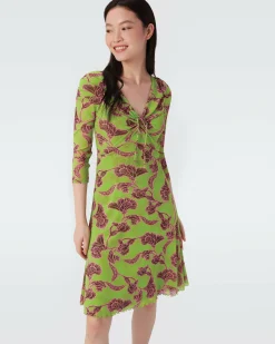 Merlot Knee-Length Mesh Dress