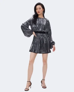 Moana Sequin Mesh Dress