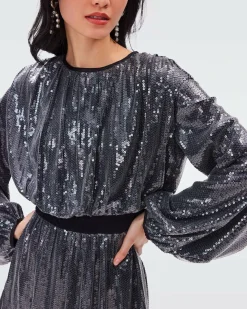 Moana Sequin Mesh Dress