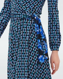 Phoenix Reversible Mesh Wrap Dress